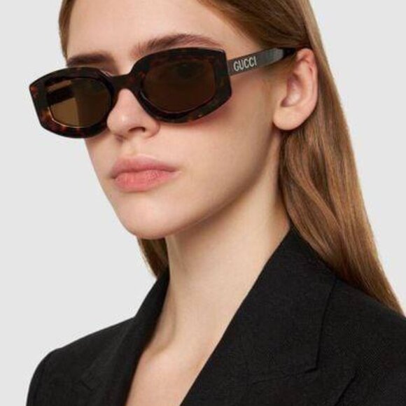 🕶️ New Gucci GG1719S 001 Sunglasses - Black Frame, Grey Lenses - Picture 3 of 11